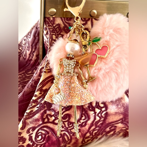 NEW!! Bougie Handcrafted Custom Handbag Purse Charms Keychains - Picture 4 of 6